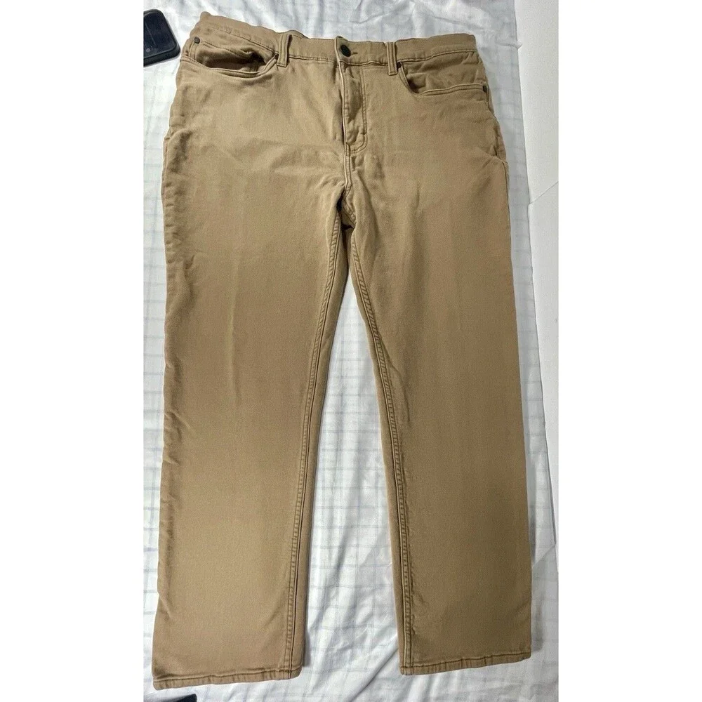 Banana Republic Men's Pants Size 38x30 Brown Tan Stretch 5 Pocket Cotton Chino